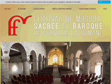 Tablet Screenshot of festivaldefroville.com